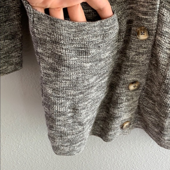 MADEWELL Marled Grey Grandfather Cardigan Sz S - Picture 4 of 6